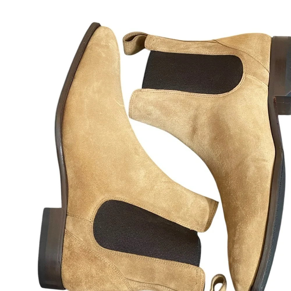New! Perlie Chelsea‎ Boots - Dark Beige size 46 USA 13